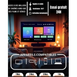 abonnement IPTV 1 an