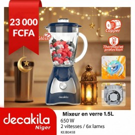 Mixeur en verre 1,5L