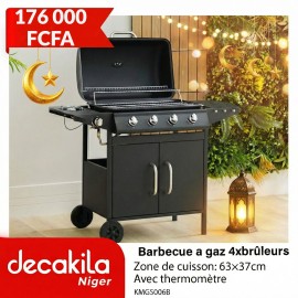 Barbecue à gaz 4 brûleurs