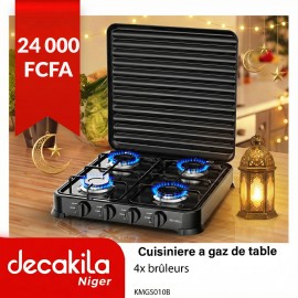 Cuisinière à gaz de table 4 brûleurs