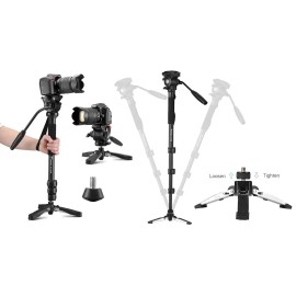 Monopode WT-395 pro à base fluide