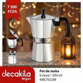 Pot de moka Decakila 6 tasses 300 ml