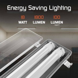 Réglette Complete waterproof étanche avec deux...