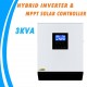 Onduleur Hybride Multifonction Solaire et Secteur, 3 KVA à onde sinusoïdale Pure 24 V 220 V
