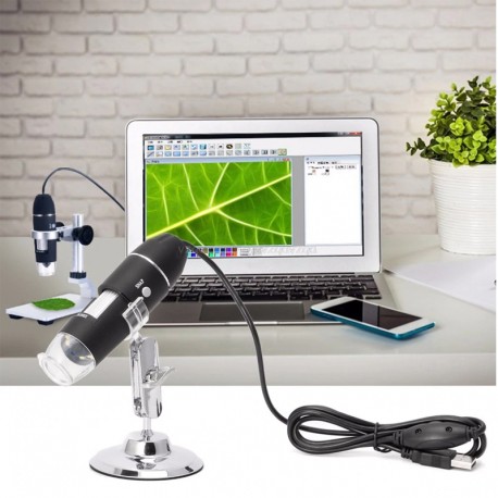 Microscope USB 1600 X 8 LED, Endoscope USB numérique de haute qualité