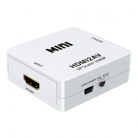 2019 Adapteur HDMI vers AV/RCA - Support NTSC PAL Sorti HDMI vers AVI Adapter