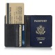 Porte-passeport, haute qualité couverture Vintage PU cuir - support carte de crédit