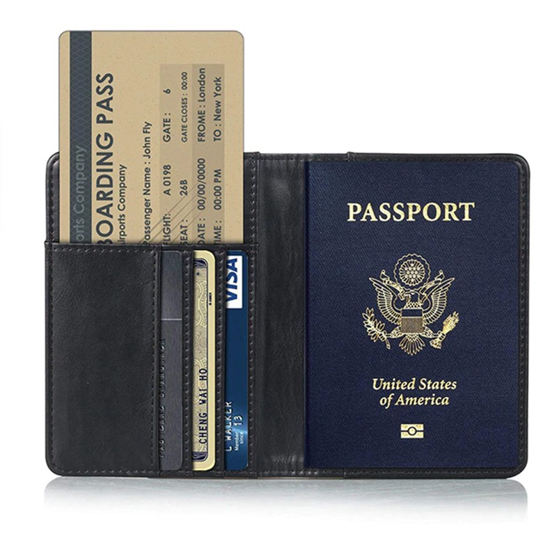 Couverture de passeport Laser, porte-passeport multifonctionnel
