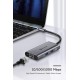Hub USB C, adaptateur UtechSmart 6 en 1 USB C vers HDMI avec Ethernet 1000M, port de charge Pd Type C