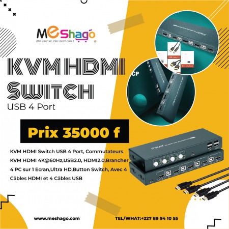 KVM HDMI Switch USB 4 Port