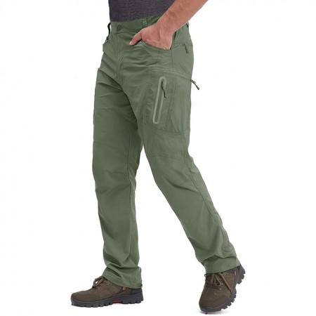 TACVASEN-Pantalon d'été léger en nylon pour homme, séchage rapide, cargo, décontracté, Taille: 34
